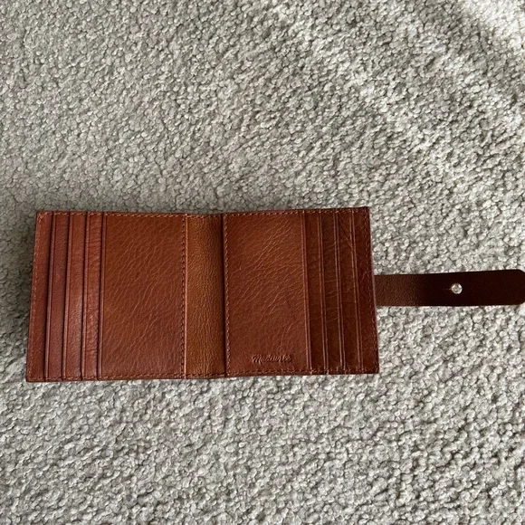 Madewell Brown Bifold Wallet Leather Compact - Picture 3 of 3